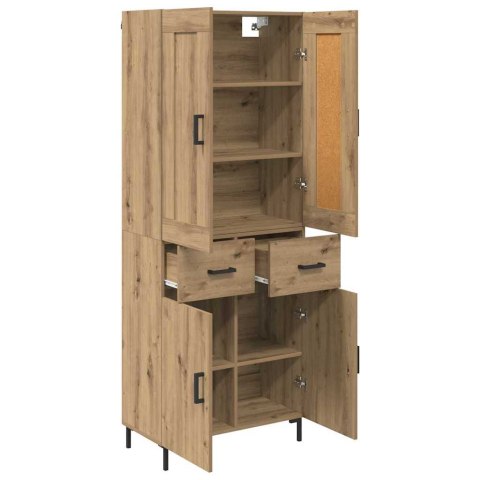 VidaXL Highboard so zásuvkou 2 pcs Remeselný dub Kompozitné drevo
