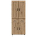 VidaXL Highboard so zásuvkou 2 pcs Remeselný dub Kompozitné drevo