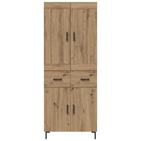 VidaXL Highboard so zásuvkou 2 pcs Remeselný dub Kompozitné drevo