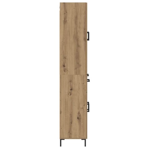 VidaXL Highboard so zásuvkou 2 pcs Remeselný dub Kompozitné drevo