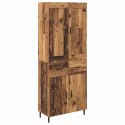 VidaXL Highboard so zásuvkou 2 pcs Staré drevo Kompozitné drevo