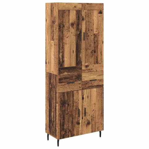 VidaXL Highboard so zásuvkou 2 pcs Staré drevo Kompozitné drevo