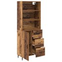 VidaXL Highboard so zásuvkou 2 pcs Staré drevo Kompozitné drevo