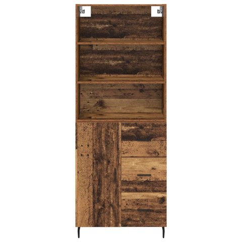 VidaXL Highboard so zásuvkou 2 pcs Staré drevo Kompozitné drevo