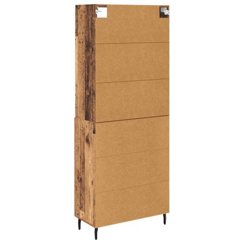 VidaXL Highboard so zásuvkou 2 pcs Staré drevo Kompozitné drevo