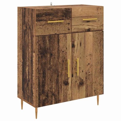 VidaXL Highboard so zásuvkou 2 pcs Staré drevo Kompozitné drevo
