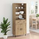 VidaXL Highboard so zásuvkou Remeselný dub 69,5 x 34 x 180 cm