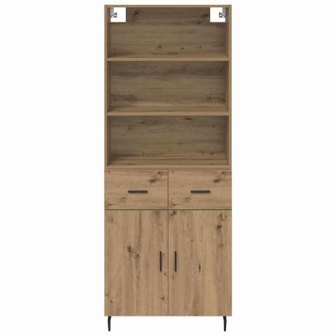 VidaXL Highboard so zásuvkou Remeselný dub 69,5 x 34 x 180 cm