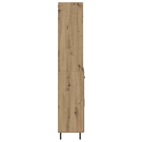 VidaXL Highboard so zásuvkou Remeselný dub 69,5 x 34 x 180 cm