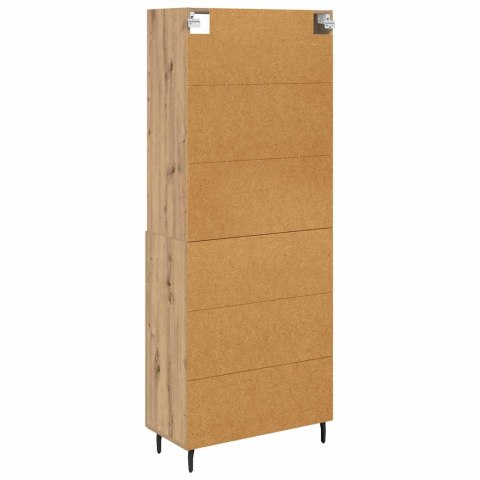 VidaXL Highboard so zásuvkou Remeselný dub 69,5 x 34 x 180 cm