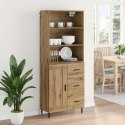 VidaXL Highboard so zásuvkou Remeselný dub 69,5 x 34 x 180 cm