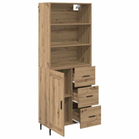 VidaXL Highboard so zásuvkou Remeselný dub 69,5 x 34 x 180 cm