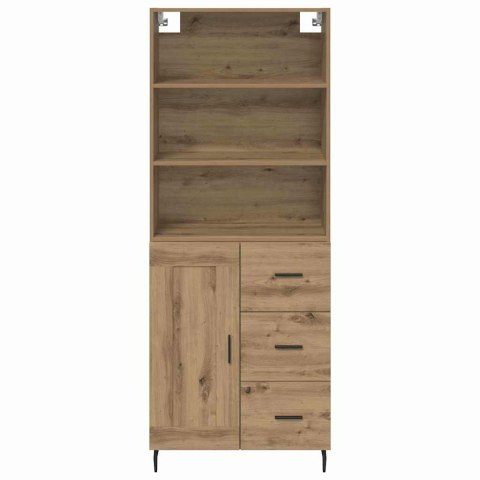 VidaXL Highboard so zásuvkou Remeselný dub 69,5 x 34 x 180 cm