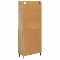 VidaXL Highboard so zásuvkou Remeselný dub 69,5 x 34 x 180 cm