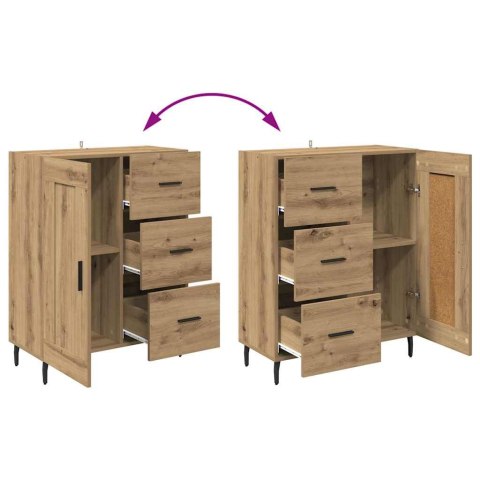 VidaXL Highboard so zásuvkou Remeselný dub 69,5 x 34 x 180 cm