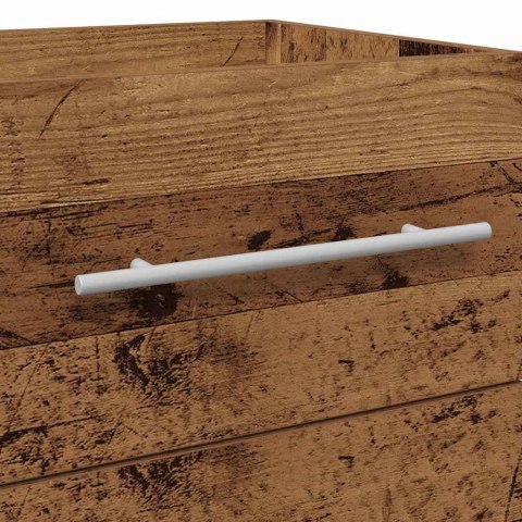 VidaXL Kúpeľňová skrinka pod umývadlo Staré drevo 41 x 38,5 x 48 cm