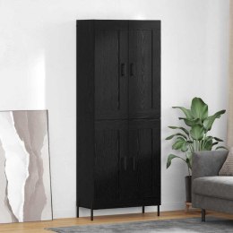 VidaXL Highboard 2 pcs Čierny dub Kompozitné drevo