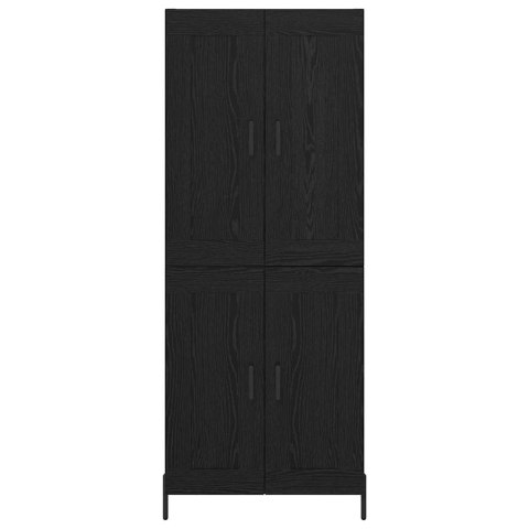 VidaXL Highboard 2 pcs Čierny dub Kompozitné drevo