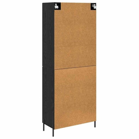 VidaXL Highboard 2 pcs Čierny dub Kompozitné drevo