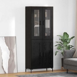 VidaXL Highboard 2 pcs Čierny dub Kompozitné drevo