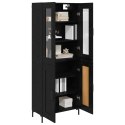 VidaXL Highboard 2 pcs Čierny dub Kompozitné drevo