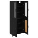 VidaXL Highboard 2 pcs Čierny dub Kompozitné drevo