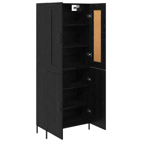 VidaXL Highboard 2 pcs Čierny dub Kompozitné drevo