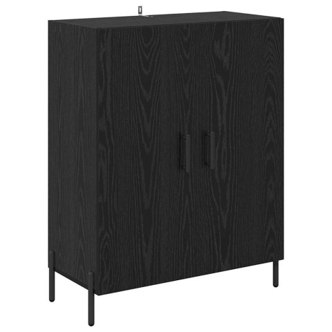 VidaXL Highboard 2 pcs Čierny dub Kompozitné drevo
