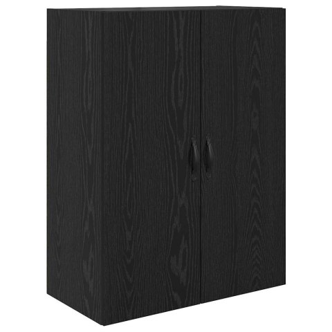 VidaXL Highboard 2 pcs Čierny dub Konštrukčné drevo a sklo
