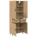 VidaXL Highboard 2 pcs Remeselný dub Drevovláknitá doska a sklo