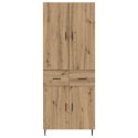 VidaXL Highboard 2 pcs Remeselný dub Drevovláknitá doska a sklo