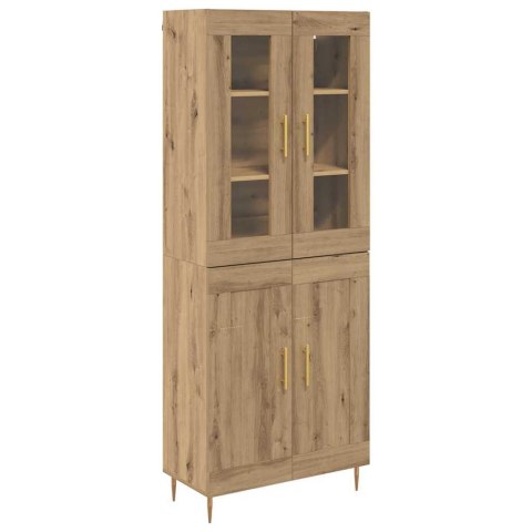 VidaXL Highboard 2 pcs Remeselný dub Kompozitné drevo