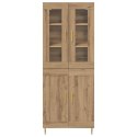 VidaXL Highboard 2 pcs Remeselný dub Kompozitné drevo
