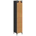 VidaXL Highboard Čierny dub 34,5 x 34 x 180 cm Kompozitné drevo