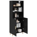 VidaXL Highboard Čierny dub 69,5 x 32,5 x 180 cm Kompozitné drevo