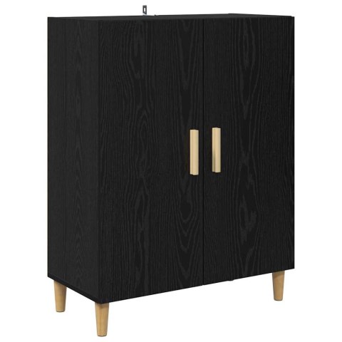 VidaXL Highboard Čierny dub 69,5 x 32,5 x 180 cm Kompozitné drevo