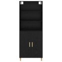 VidaXL Highboard Čierny dub 69,5 x 32,5 x 180 cm Kompozitné drevo