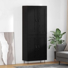 VidaXL Highboard Čierny dub 69,5 x 34 x 180 cm Kompozitné drevo
