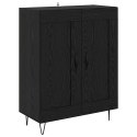 VidaXL Highboard Čierny dub 69,5 x 34 x 180 cm Kompozitné drevo
