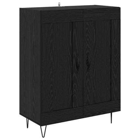 VidaXL Highboard Čierny dub 69,5 x 34 x 180 cm Kompozitné drevo