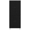 VidaXL Highboard Čierny dub 69,5 x 34 x 180 cm Kompozitné drevo