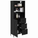 VidaXL Highboard Čierny dub 69,5 x 34 x 180 cm Kompozitné drevo
