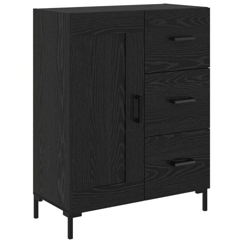 VidaXL Highboard Čierny dub 69,5 x 34 x 180 cm Kompozitné drevo