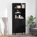 VidaXL Highboard Čierny dub 69,5 x 34 x 180 cm Kompozitné drevo