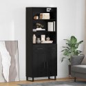 VidaXL Highboard Čierny dub 69,5 x 34 x 180 cm Kompozitné drevo