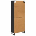 VidaXL Highboard Čierny dub 69,5 x 34 x 180 cm Kompozitné drevo