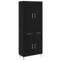 VidaXL Highboard Čierny dub 69,5 x 34 x 180 cm Kompozitné drevo