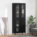VidaXL Highboard Čierny dub 69,5 x 34 x 180 cm Kompozitné drevo