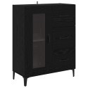 VidaXL Highboard Čierny dub 69,5 x 34 x 180 cm Kompozitné drevo