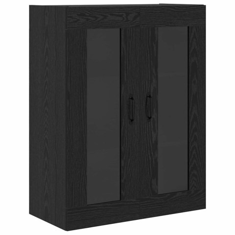 VidaXL Highboard Čierny dub 69,5 x 34 x 180 cm Kompozitné drevo